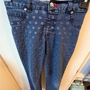 SO Denim Heart Pattern Kids Jeans